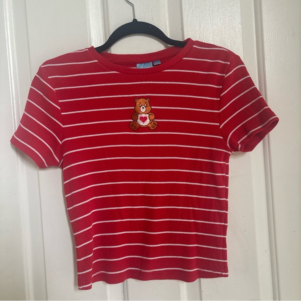 Care Bears Red and White Striped Tee